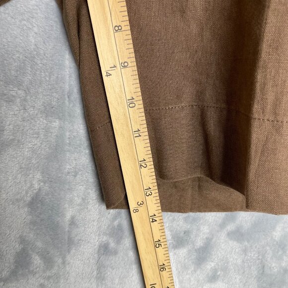 Eddie Bauer Mercer Fit Linen Bermuda Shorts‎ Womens 2 Brown Outdoor Summer - Picture 8 of 9